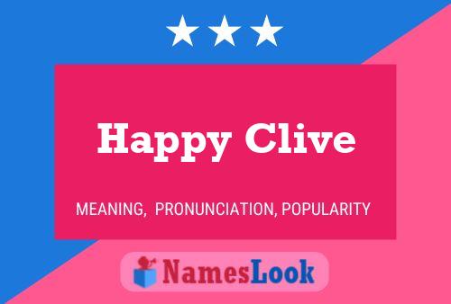 Happy Clive Namensposter