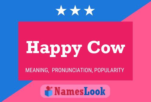 Happy Cow Namensposter