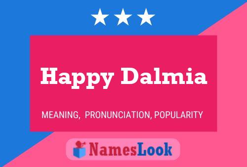 Happy Dalmia Namensposter