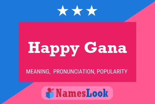 Happy Gana Namensposter