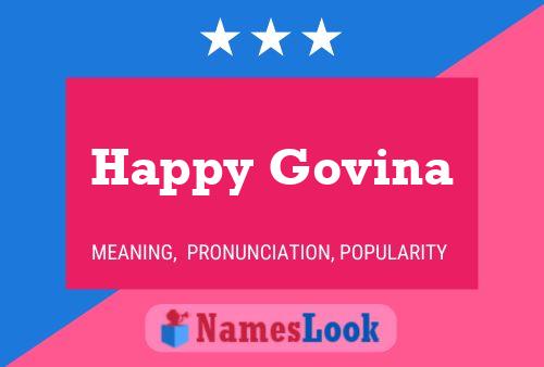 Happy Govina Namensposter