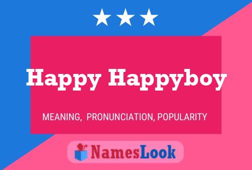 Happy Happyboy Namensposter