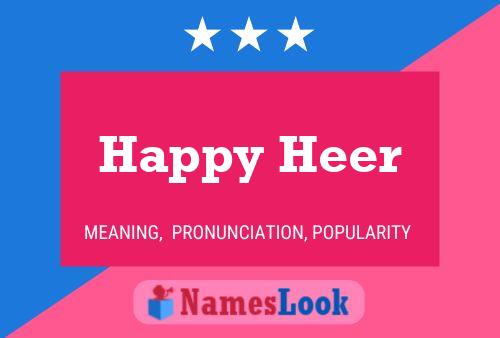 Happy Heer Namensposter