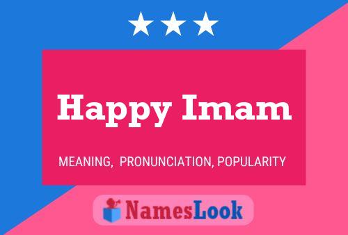 Happy Imam Namensposter