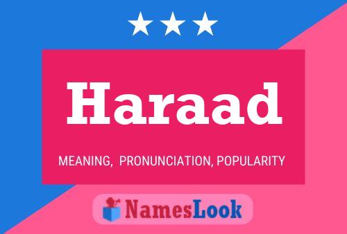 Haraad Namensposter