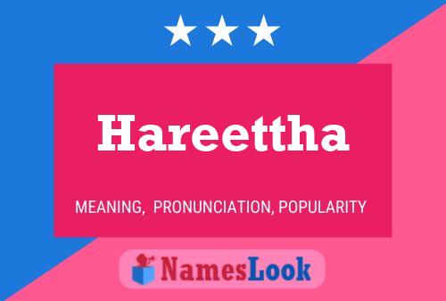 Hareettha Namensposter