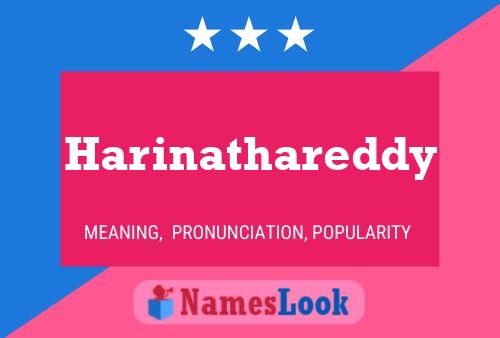 Harinathareddy Namensposter