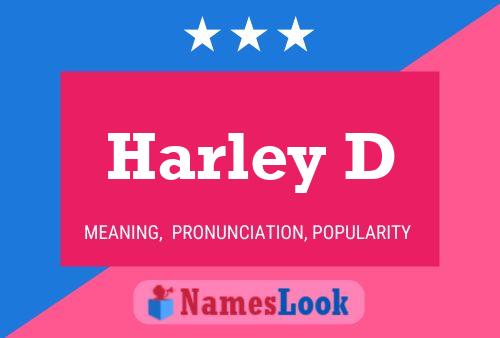 Harley D Namensposter