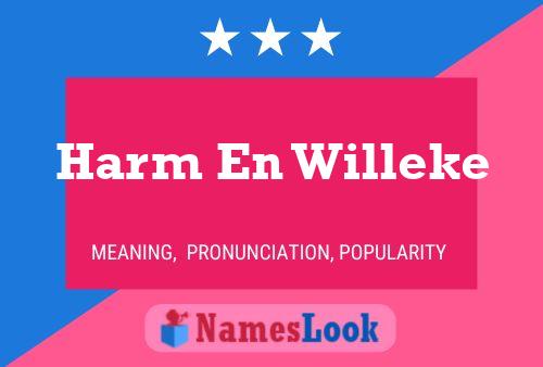 Harm En Willeke Namensposter