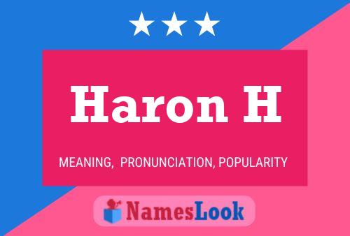 Haron H Namensposter