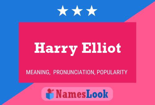 Harry Elliot Namensposter