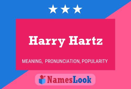 Harry Hartz Namensposter