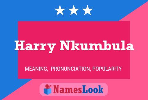 Harry Nkumbula Namensposter