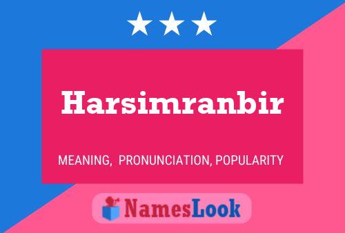 Harsimranbir Namensposter