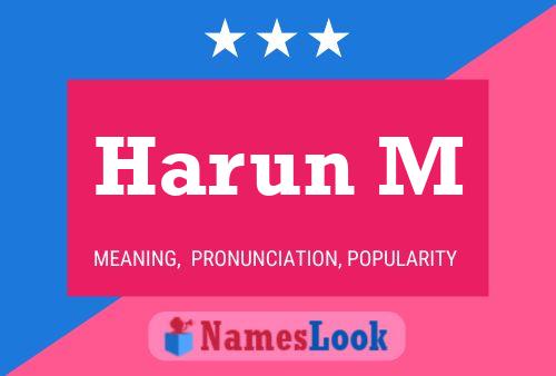 Harun M Namensposter