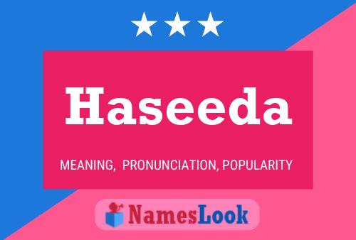 Haseeda Namensposter