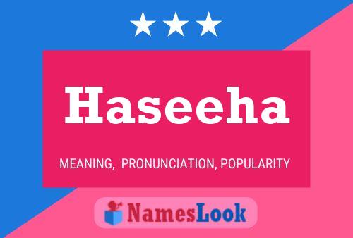 Haseeha Namensposter