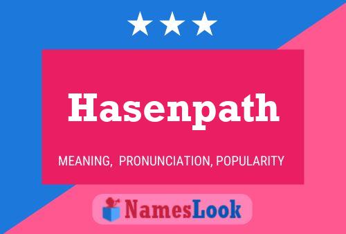 Hasenpath Namensposter