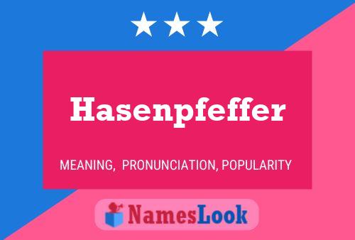 Hasenpfeffer Namensposter