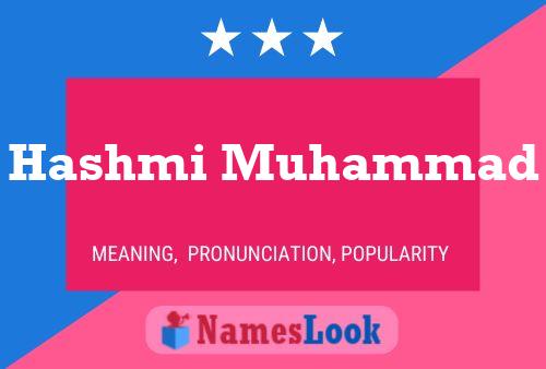 Hashmi Muhammad Namensposter