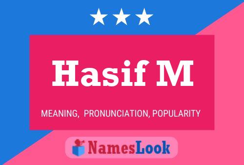 Hasif M Namensposter