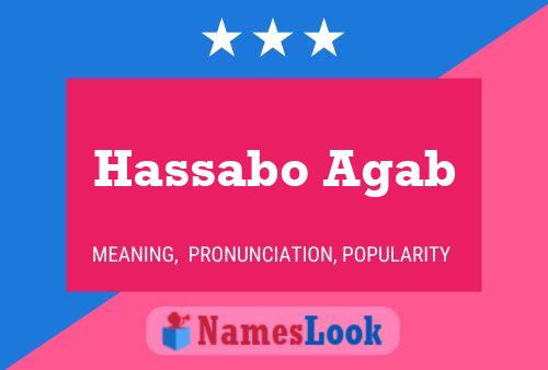 Hassabo Agab Namensposter