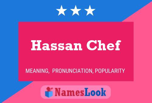 Hassan Chef Namensposter