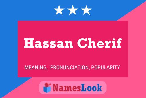 Hassan Cherif Namensposter