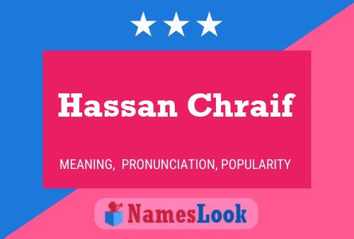 Hassan Chraif Namensposter