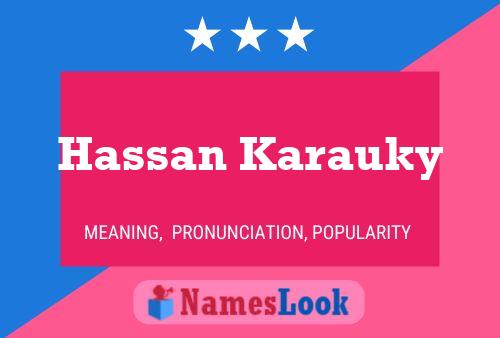 Hassan Karauky Namensposter