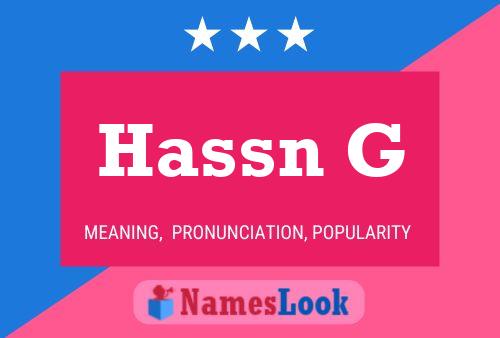 Hassn G Namensposter