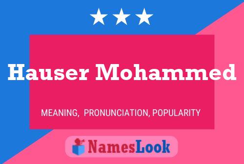 Hauser Mohammed Namensposter