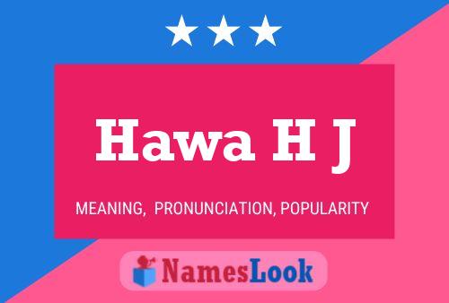 Hawa H J Namensposter