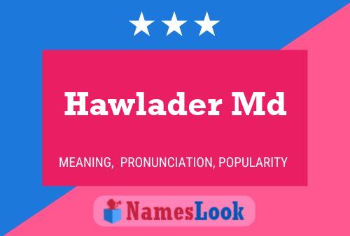 Hawlader Md Namensposter