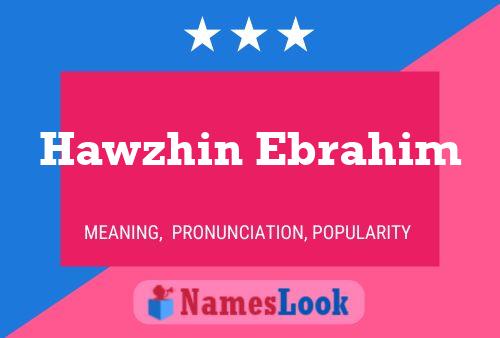 Hawzhin Ebrahim Namensposter