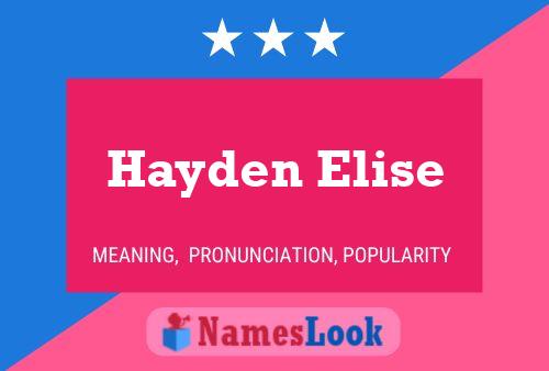 Hayden Elise Namensposter