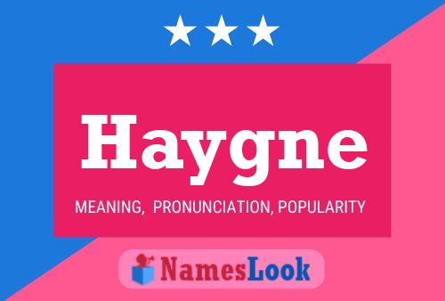 Haygne Namensposter