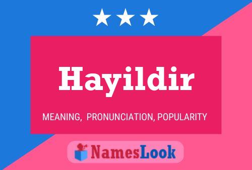 Hayildir Namensposter