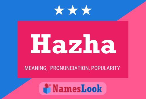 Hazha Namensposter