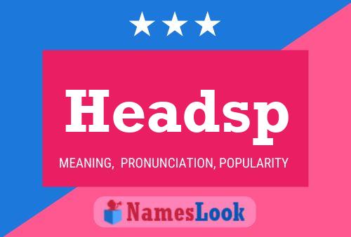 Headsp Namensposter