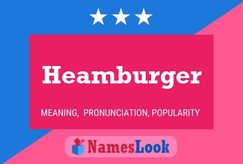 Heamburger Namensposter