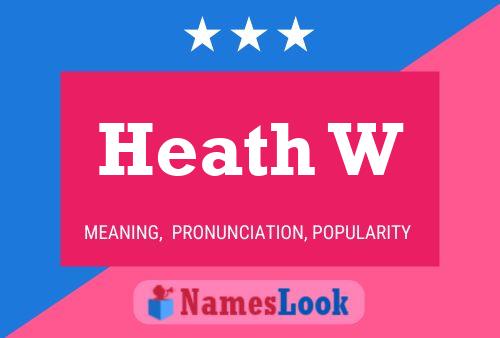 Heath W Namensposter