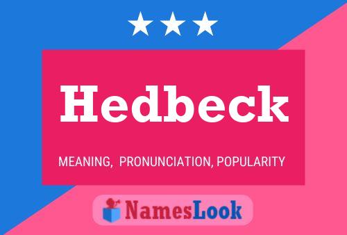 Hedbeck Namensposter