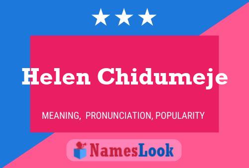 Helen Chidumeje Namensposter