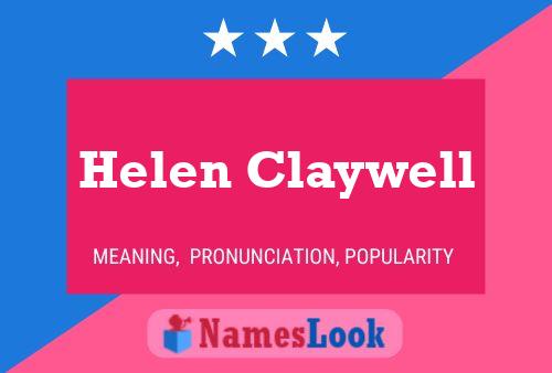 Helen Claywell Namensposter