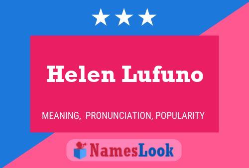 Helen Lufuno Namensposter