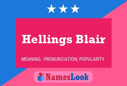 Hellings Blair Namensposter