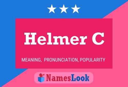 Helmer C Namensposter