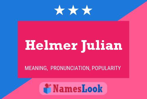 Helmer Julian Namensposter