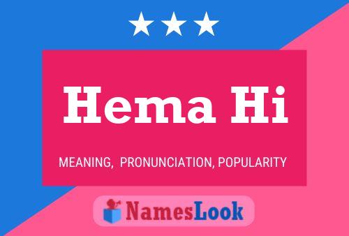 Hema Hi Namensposter